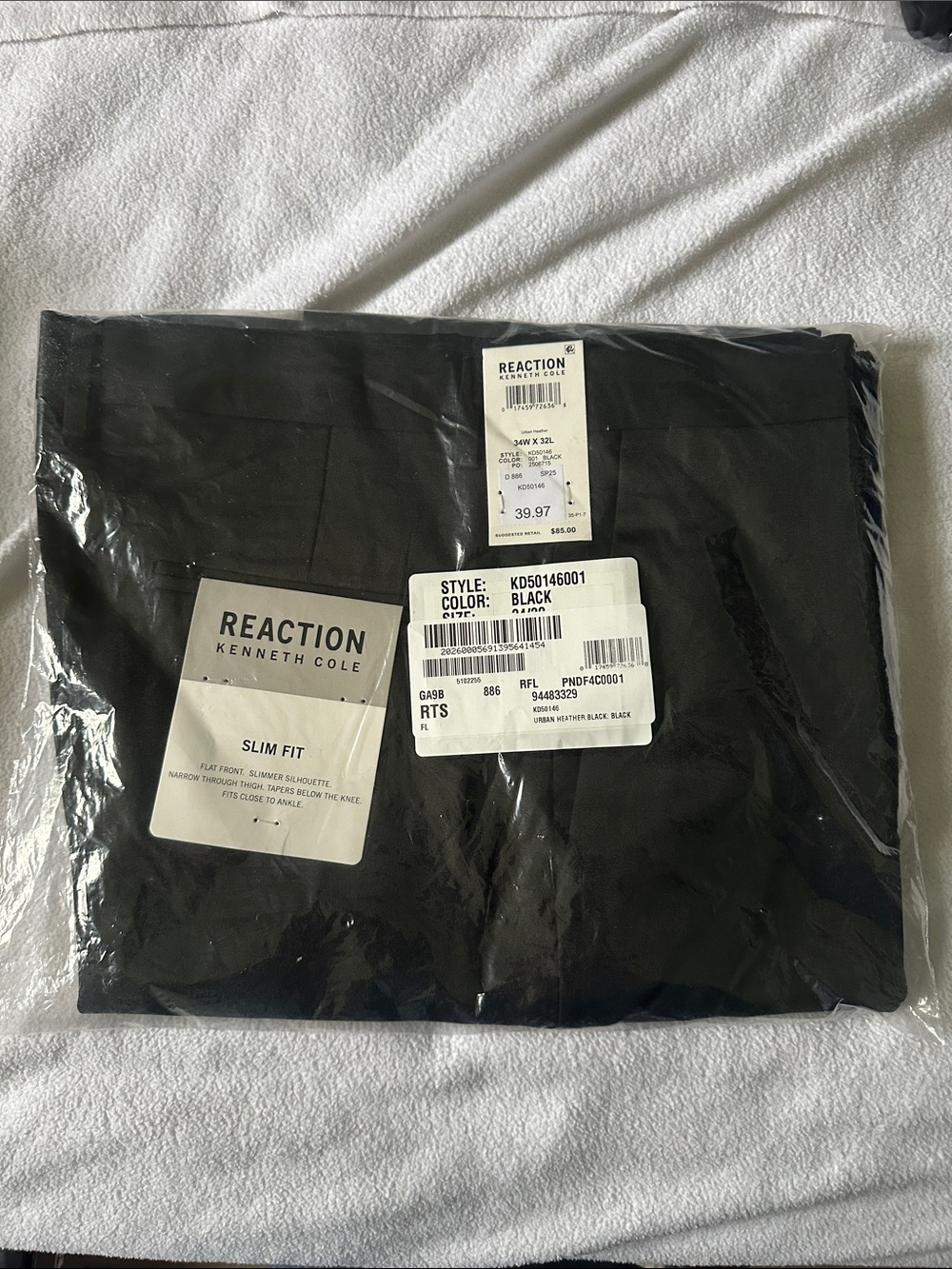 Reaction Kenneth Cole Men's Jacket Coat - Black